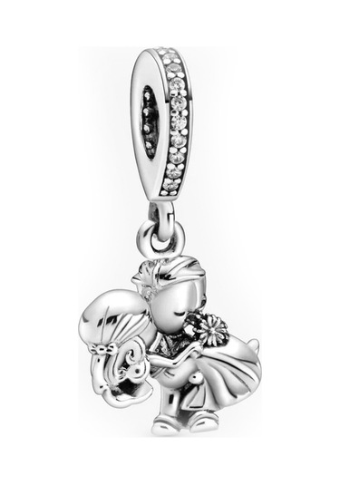 Nur Silver Gelin Ve Damat Gümüş Charm Nur-bl00279