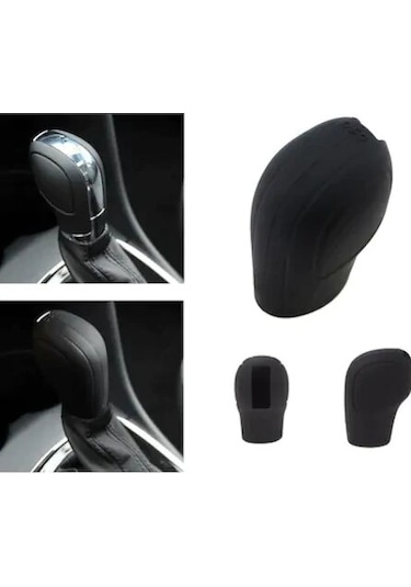 Volkswagen Seat Skoda Golf Dsg Silikon Vites Topuz Kılıfı Siyah