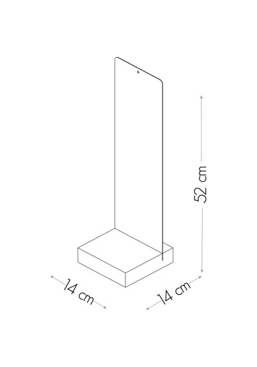 52 X 14 Cm Manyetik Metal Plaka