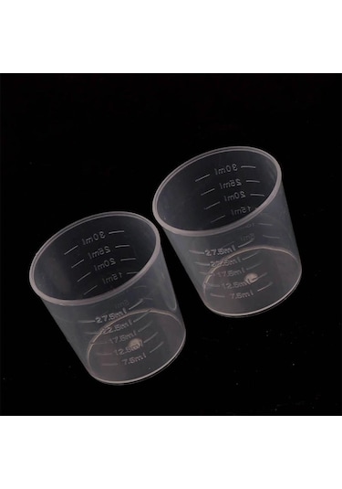20 Adet 30 Ml Plastik Mezun Ölçüm Kabı Sıvı Konteyner Epoksi Yapma Aracı