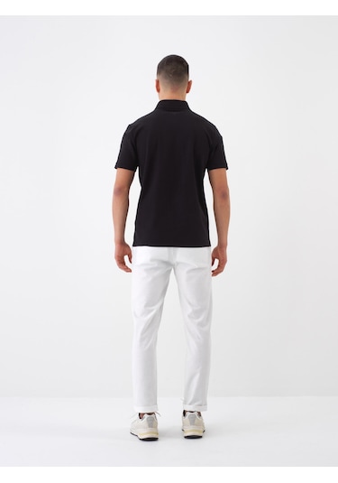 Xint Siyah Pamuk Dokulu Slim Fit Tişört 502207