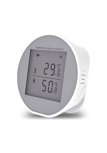 Akıllı Wifi Sıcaklık Nem Monitörü Kablosuz Sıcaklık Beyaz
