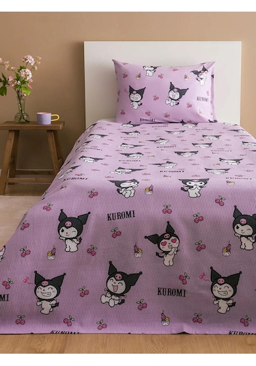 Lcw Home Karişik Kuromi Baskılı Çocuk Pike Seti Lila