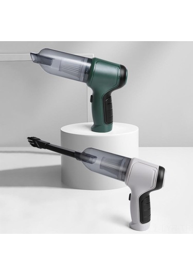 Ranyeek Hl-107 Asker Yeşili 9000pa Süper Güçlü Kablosuz Şarjlı Araç Süpürgesi: Üçlü İşlevli Tüp, Süpürge, Fırlatıcı El Tutan, Taşınabilir, Ev Ve Araç İçin