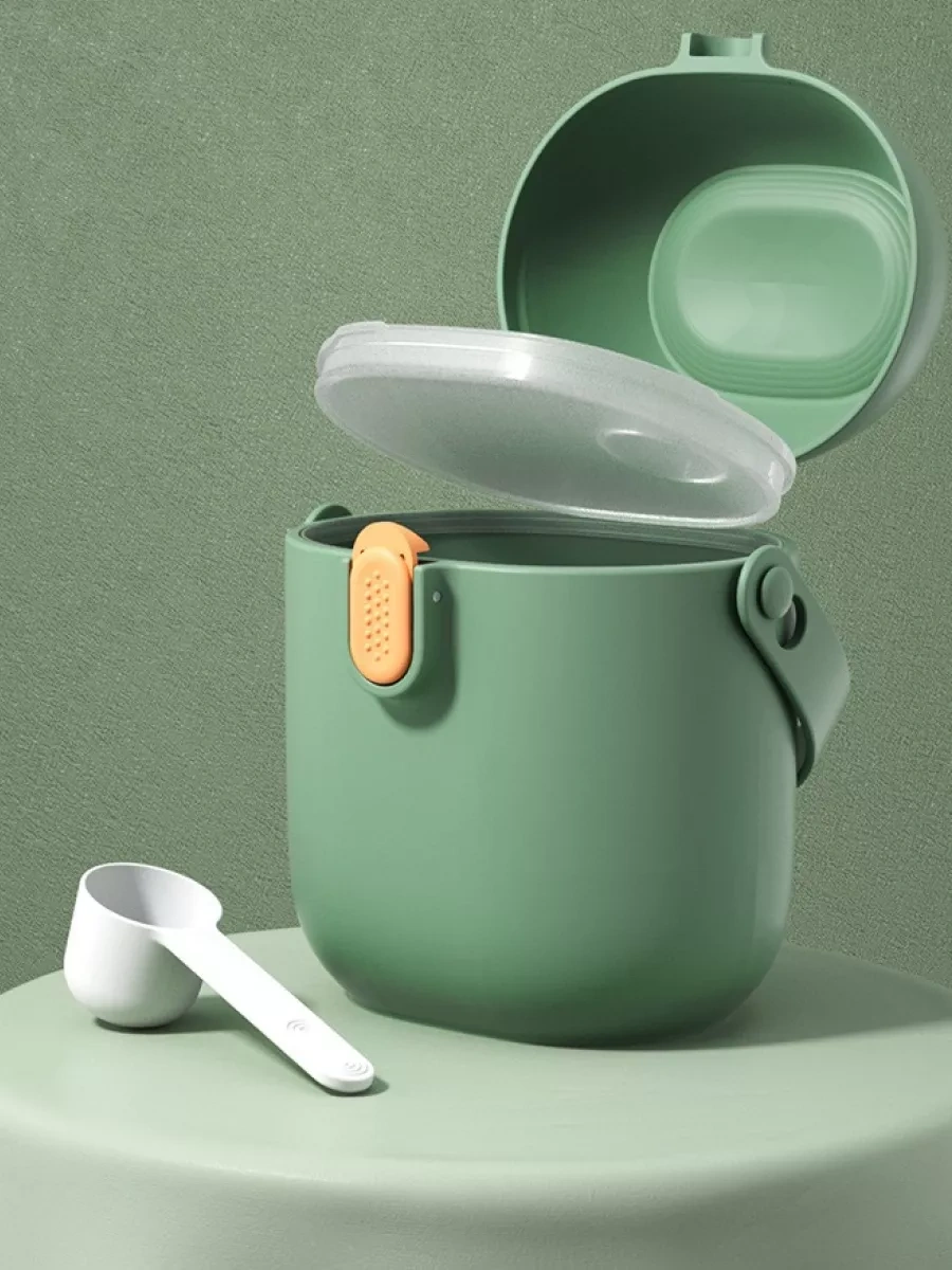 Shop747 Bebek Yiyeceği Ve Toz Unlu Mamalar İçin Saklama Kabı 248635983 Koyu Yeşil