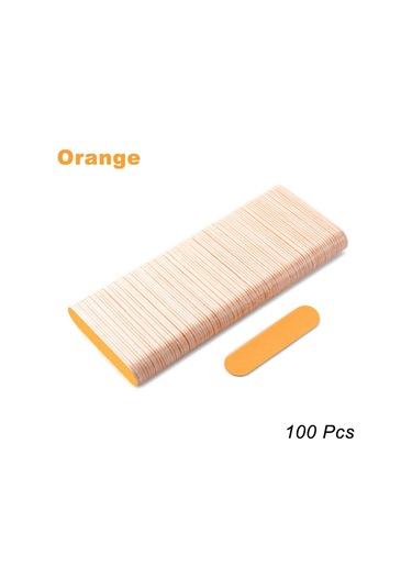 100 Adet Çift Taraflı Ahşap Tırnak Dosyaları Tek Kullanımlık Mini Ahşap Dosya Zımpara Tahtası Renkli Zımpara Taşlama Parlatma Manikür Araçları Derin Mavi