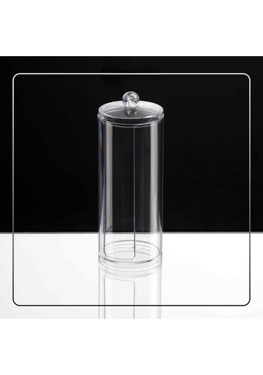 Lüx Kapaklı Disk Pamukluk Organizeri Makyaj Pamuk Kutusu