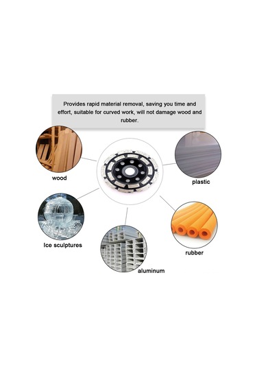 Singree Elmas Kaplı Çift Sıra Mermer Ve Beton Parlatma Tekerleği - Yüksek Dayanıklı