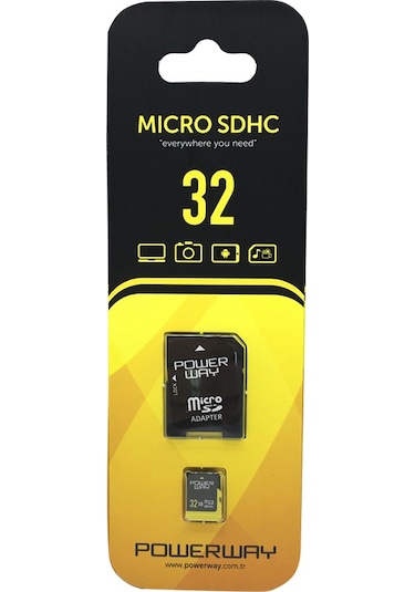 Powerway PWR-32 32 GB Micro Sd Hafıza Kartı (Class 10)