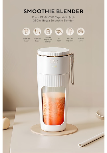Fressi FR-BL0318  Taşınabilir Şarjlı Kişisel Smoothie Blender