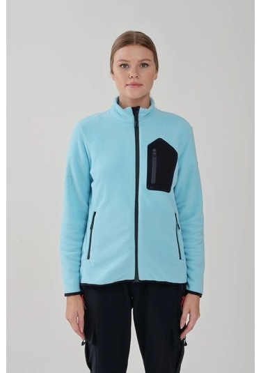 Exuma Kadın Tam Fermuarlı Polar 2322003-484-turquaze