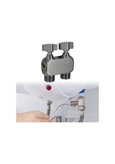 Suntek 1in 2 Out Çift Kontrol Vanası Çok Fonksiyonlu Gri