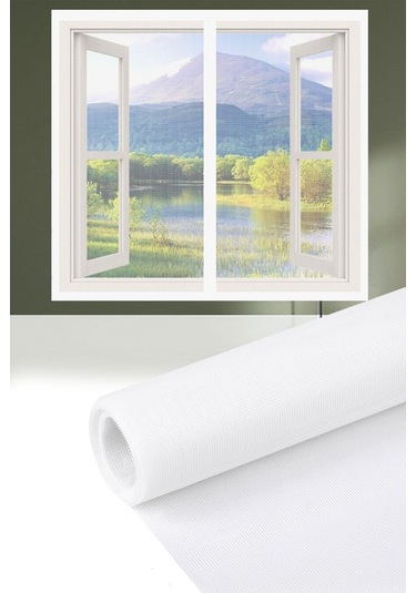 Yapışkanlı Sineklik 130 X 150 Kesilebilir Pencere Kapı Sinekliği Sivrisinek Karasinek Önleme Tülü Ağ
