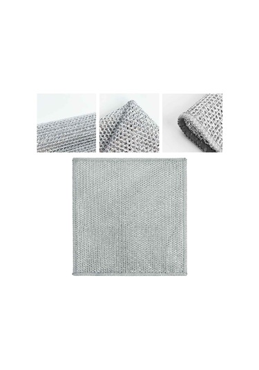 Kangvka Gümüş Tel İki Yönlü Temizlik Bezi - Yağ Tutmayan, Suyu İçeren, Fırça Ve Tabak Temizleyici - 20x20cm 10 Adet
