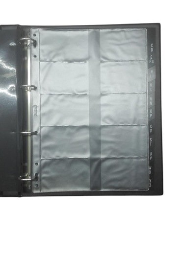 Önder Mekanizmalı İndeksli Kartvizitlik Geniş Bordo