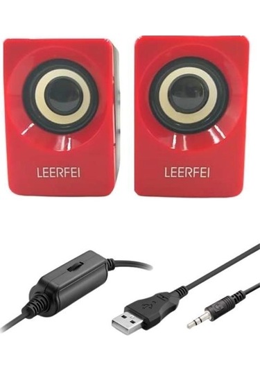 9048523491517 - Buffer N62 1+1 Multimedia Usb Ve Jacklı Mini Hoparlör Yüksek Stereo Ses Sistemi
