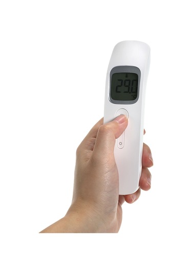 Wezone Beyaz Dijital Enstrüman: Vücut, Gıda Ve Odalar İçin Dokunsuz Kızılötesi Sıcaklık Ölçer - 1 Saniye Ölçüm, Çift Birim, 32 Hafıza, Pil Yok