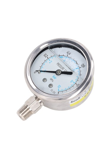 Tenfowee Stainless Steel Vakum Basınç Ölçer - 1/4" Npt Bağlantı, Çift Ölçekli, 0-1 Mpa Aralığı, Su Ve Yağ İçin Uygulanabilir