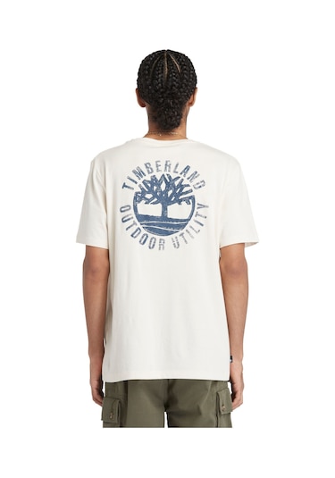 Timberland Short Sleeve Back Logo Graphic Tee Erkek T-shirt Tb0a5v7kcr31 Yeşil