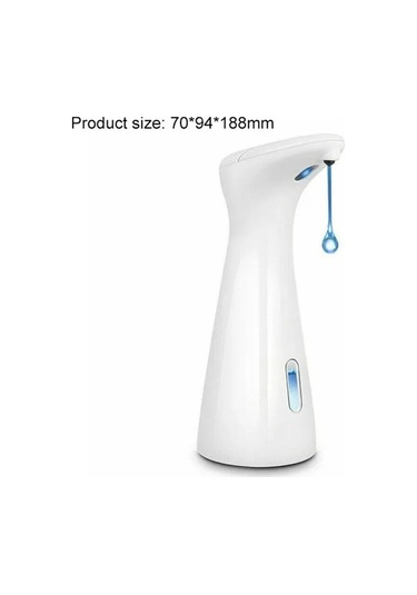 Beyaz-otomatik Sabunluk Banyo Mutfak Fotoselli Sıvı El Yıkama Sensörlü Sabunluk Plastik Duş Jeli Şampuanlık