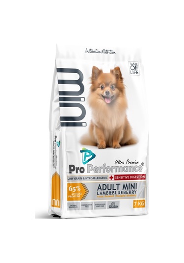 Pro Performance Kuzulu Ve Yaban Mersinli Mini Irk Yetişkin Köpek Maması 7 KG