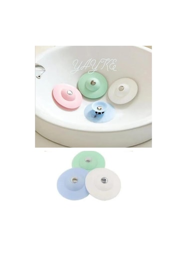 Yayke 3lü Silikon Süzgeç Lavabo Banyo Tıkacı Evye Küvet Gider