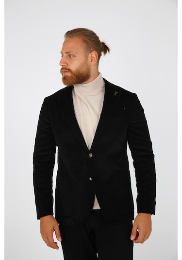 Brango 30151 Erkek Blazer Ceket Siyah