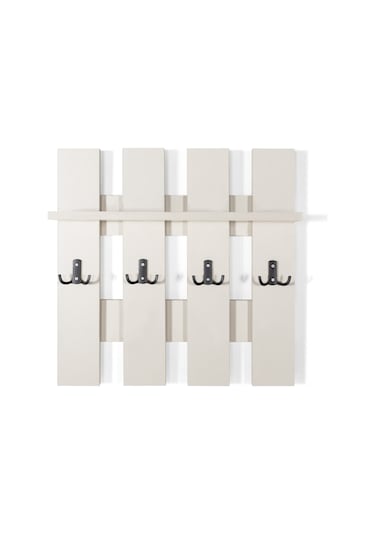 Left Duvar Askılığı, Raflı, Modern, Şık Kumtaşı Beyaz