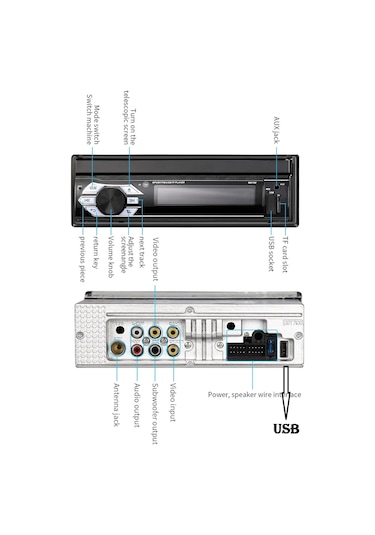 Exvol İndash 7 İnc Double Teyp 3 Usb'li Dokumatik 1080p+kamera