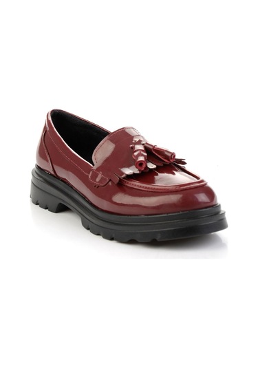 Bordo Kadın Loafer Ayakkabı K01823060898 Çok Renkli
