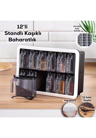 Violet 12 Li Baharatlık Set Çok Renkli