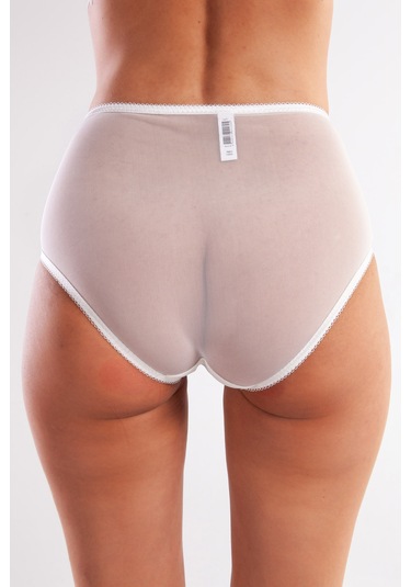 Golshan Gaspara Control Slip, Kadın Güpürlü Tül Ekru Renkyüksek Bel Külot Çok Renkli