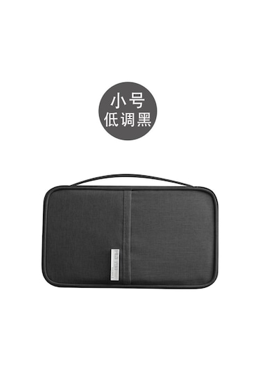 Yifomall Siyah Küçük Seyahat Pasaport Çantası - Oxford Kumaş Su Geçirmez, Çok Fonksiyonlu Kimlik Kartı Ve Para Saklama Çantası