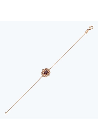 Altınbaş Pırlanta Yakut Oval Bileklik Msy016py-14k Beyaz