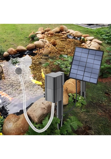 Hfambition 2024 Yeni Güneş Enerjili Oksijen Pompası: 2.5w/7v, 0.6l/dk, Dış Mekan Bahçe Havuzları Ve Hidroponik İçin Taşınabilir