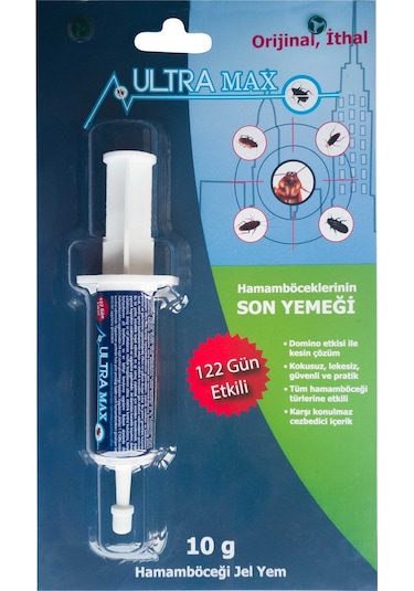 Entokim Ultramax Hamamböceği Jeli 122 Gün Etkili 10 G