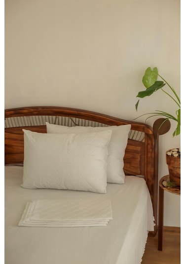 Adarya Home Kapitoneli Fermuarlı Yastık Koruyucu Alez 6 Adet 50 x 70