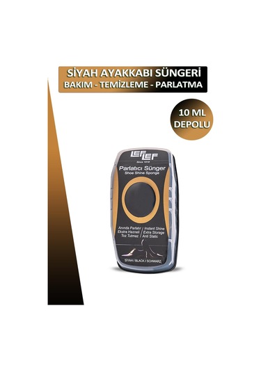 Bağcık + Nuri Leflef Ayakkabı Bakım Temizleme Ve Parlatma Süngeri Depolu 10 Ml Set 001
