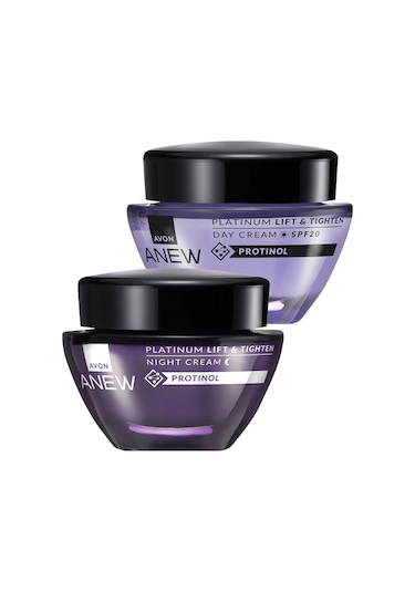 Avon Anew Platinum Lift & Tighten Gece Ve Gündüz Krem Seti