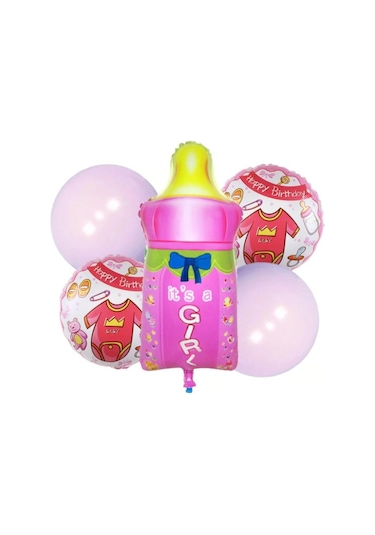 İyiki Doğdun Biberon 5 Li Set Folyo Balon 001