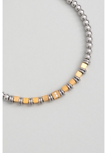 Klasik Stil Erkek 20 Cm Çelik Bileklik Sarı