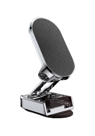 Yulong Ximistore9 Katlanabilir Manyetik Araç Telefon Tutucu - GÜMÜŞ