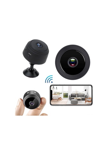 Yifomall 3 Adet Siyah 1080p Wifi Güvenlik Kamerası - Enternetli Ev/ofis İzleme, Hareket Algılama, İnfrafed Gece Görüşü, Dijital Dv Fonksiyonu