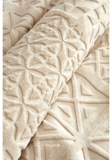 Karaca Home Blair Çift Kişilik Embos Battaniye Bej 200 x 220 CM Bej