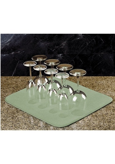 Vkemall Ultra İnce Elyaf Mutfak Paspası - Su Emici, Dayanıklı Ve Pratik Siyah Masa Örtüsü Siyah