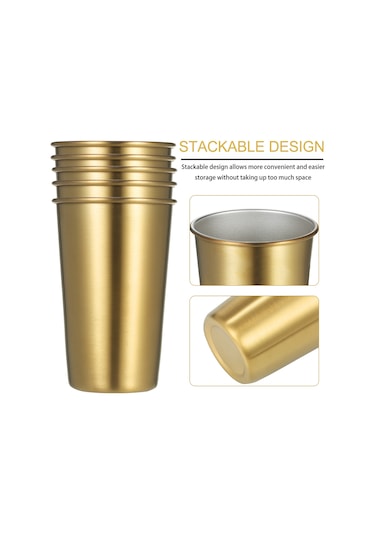 Tenfowee 304 Çelik 10'lu Paket 500ml Kırılmaya Dayanıklı Nordik İçecek Bardağı - Kahve/su İçin Tek Katmanlı Koruyucu Bardak Diğer Tenfowee 304 Çelik 10'lu Paket 500ml Kırılmaya Dayanıklı Nordik İçecek Bardağı - Kahve/su İçin Tek Katmanlı Koruyucu Bardak Diğer