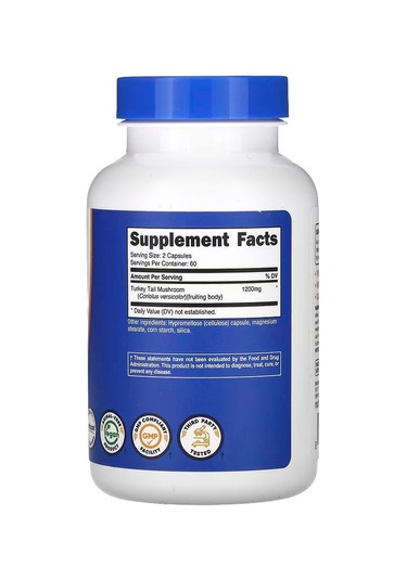 Nutricost Turkey Tail Mushroom 120 Capsules