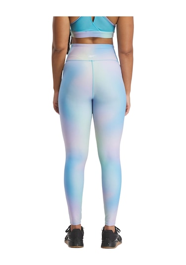 Reebok Lux Bold Aop Tıght Okyanus Mavı Kadın Tayt 000000000101696346 Mavi