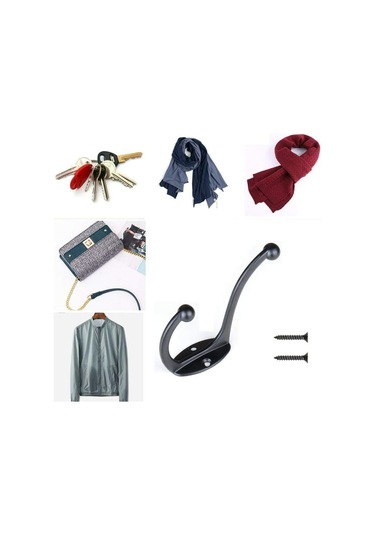 10 Kanca + 20 Vida Bir Paket Dolap Palto Askısı Amerikan Palto Askısı, Qd Diğer