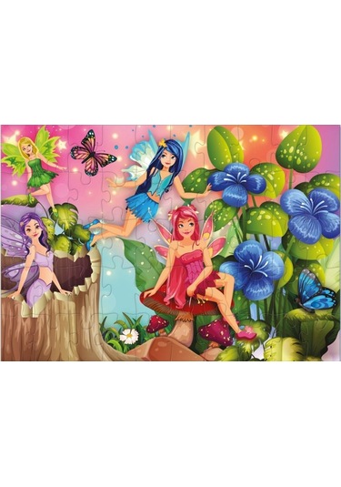 Star Puzzle 2x50 Parça Çocuk Puzzle - Peri Diyarı 1 Adet